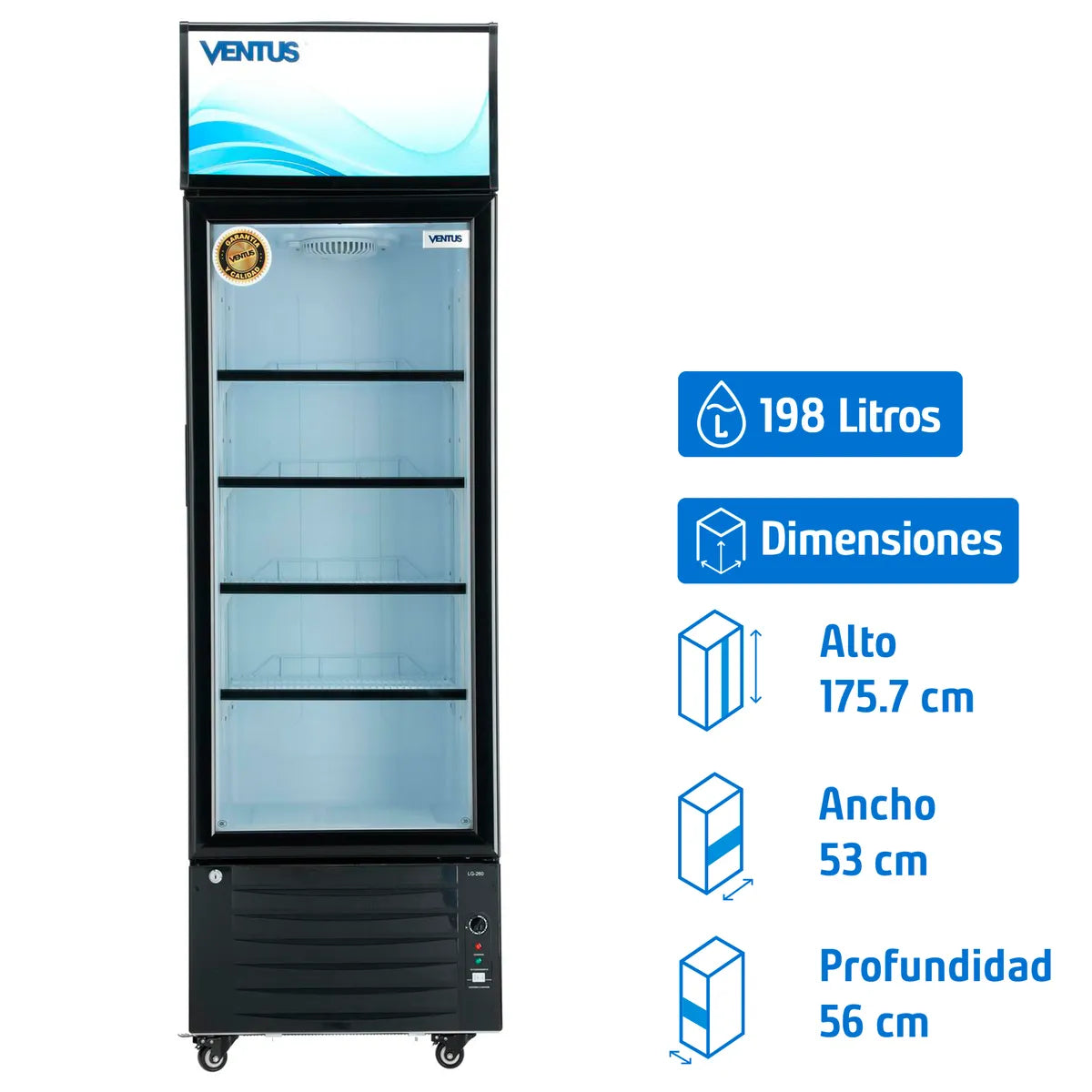 Visicooler ventus 260 lt